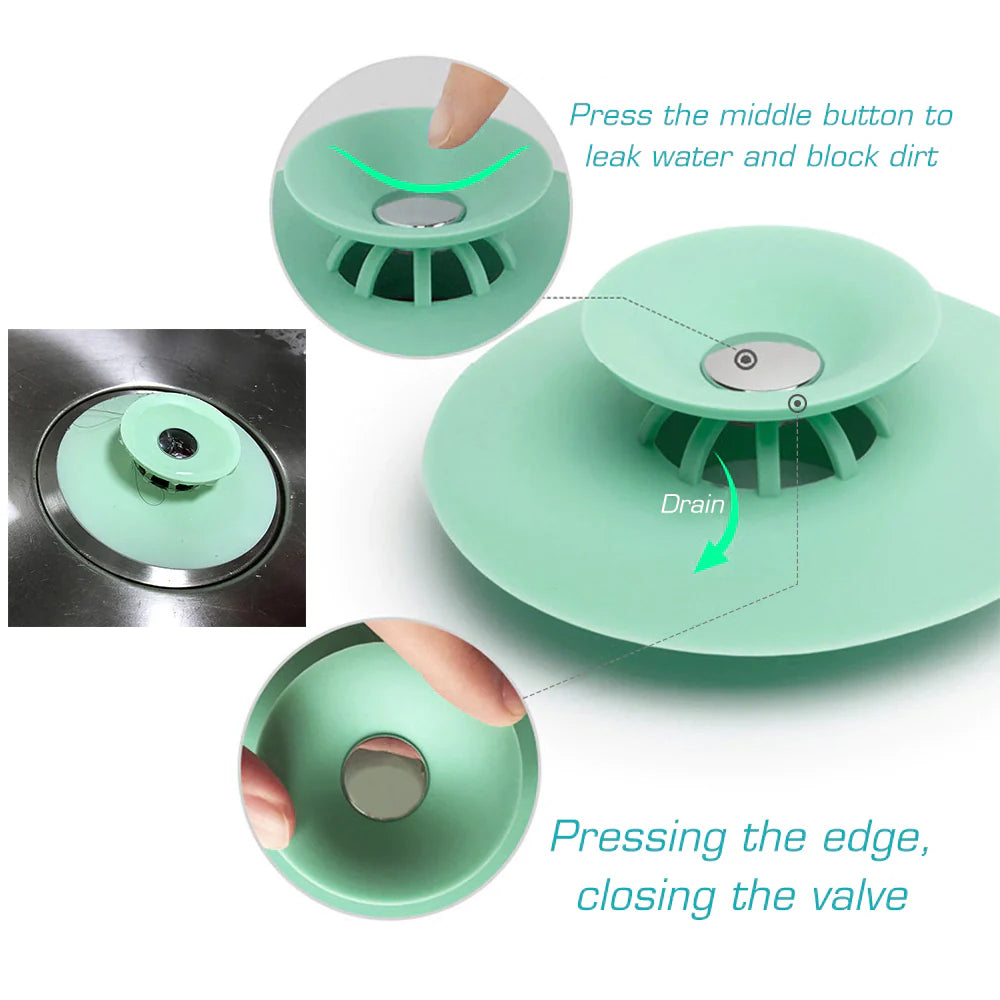 Bouchon de Drain en Silicone CleanWater | Ajustement Universel