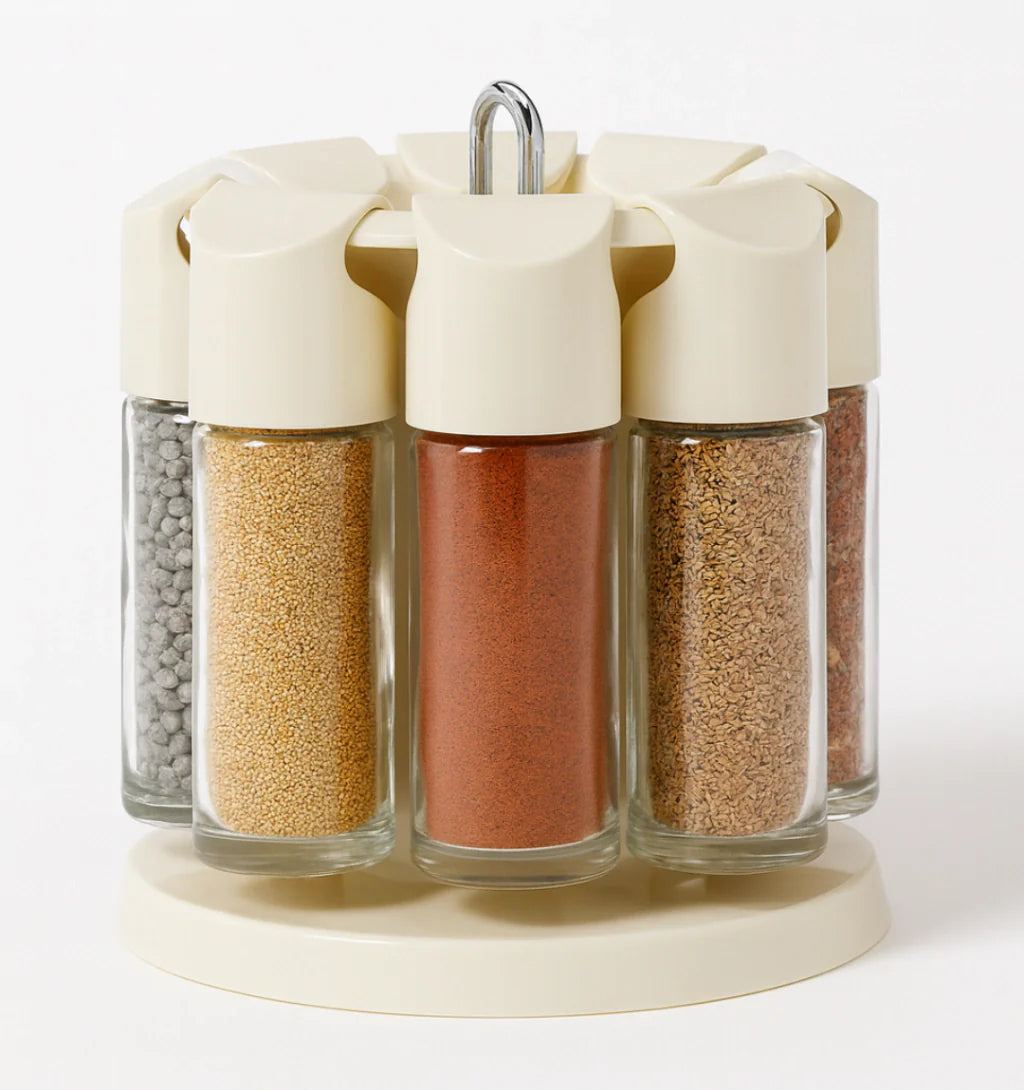 Étagère à Épices Rotative avec 8 Pots | Organisation